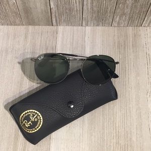 Ray Ban Round Metal Sunglasses RB3447/Black
